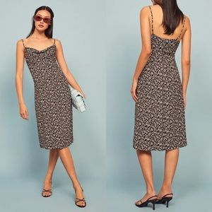 Reformation Astrid Slipdress Spiral Midi